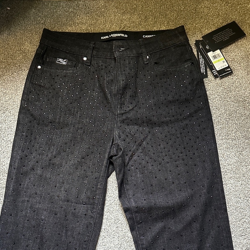 Karl Lagerfeld Black Slim Jeans Modern Fit